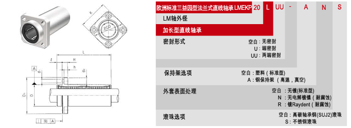 LMEKP-L直線軸承，韓國(guó)SAMICK直線軸承，三益直線軸承,，韓國(guó)三益代理銷售-昶晟隆