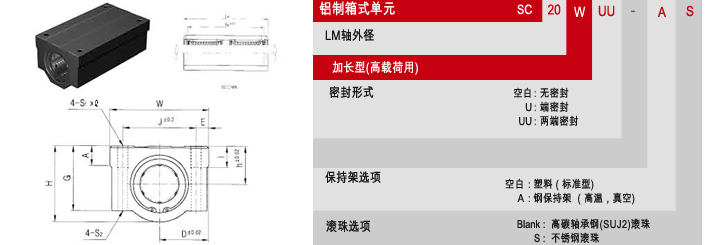 SCW箱體軸承，韓國(guó)三益軸承,，三比克直線軸承,，韓國(guó)SAMICK軸承代理