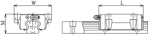 HSR-B直線導(dǎo)軌圖解,，日本THK直線導(dǎo)軌代理