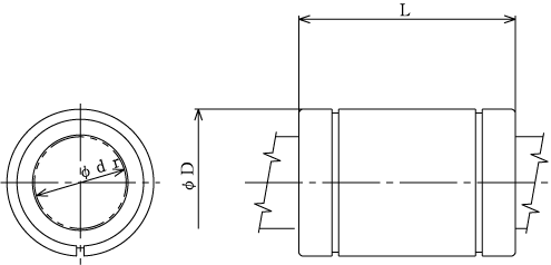 LM-AJ直線軸承圖解