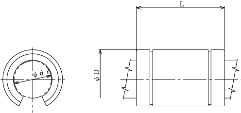 LM-OP直線軸承圖解