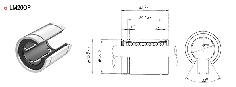 韓國(guó)LM20OP直線軸承